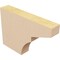 Ekena Millwork 2in. W x 8in. H x 12in. L Monterey Woodgrain TimberThane Rafter Tail, Primed Tan RFTUR02X08X12MONRCPR - alternate 2